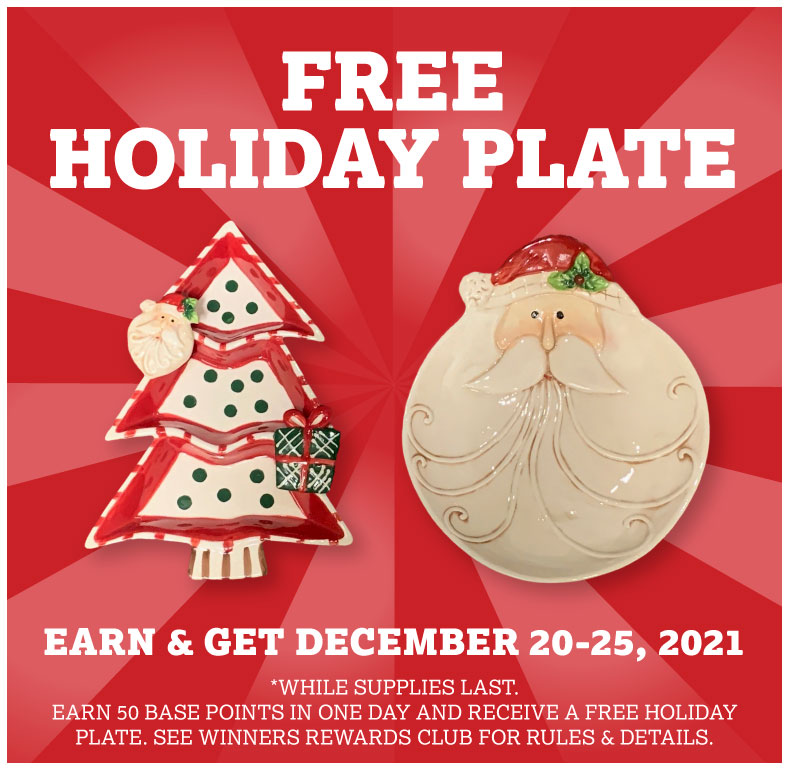 Earn & Get - Holiday Plate
